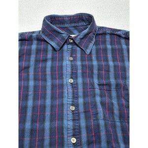 Carbon 2 Cobalt Button Shirt Men's Small Navy Blue Long Sleeve 2 Small Spots